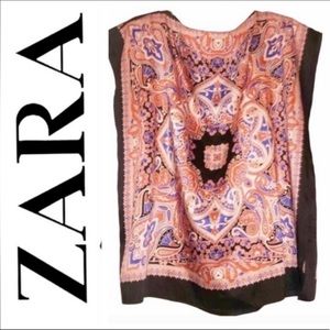 EUC ZARA SCARF TOP
